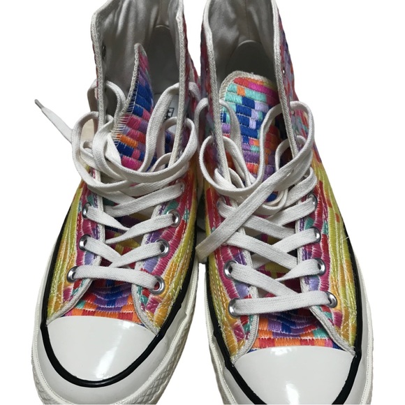 Mara Hoffman x Converse Chuck Taylor collaboration Rainbow High Tops NWT - Picture 4 of 6